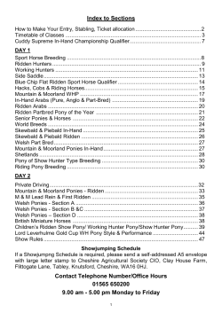 Index to Sections