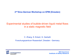 Gas and liquid velocity measurements in bubble chain driven two