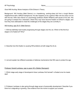 AP Psychology Name________________________________