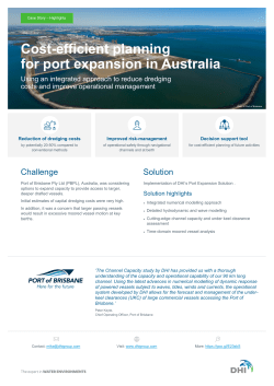 DHI Case Story - Cost-efficient planning for port expansion in