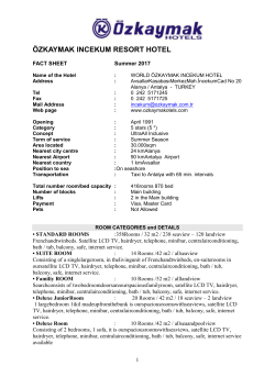 özkaymak incekum resort hotel