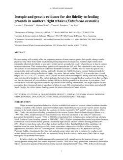 Here we show the first evidences oif SRW population structirng