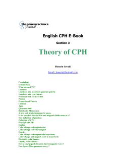 Theory of CPH - The General Science Journal