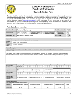 New Course Proposal Form