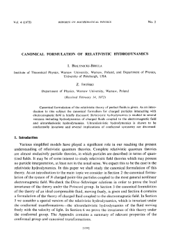 Canonical formulation of relativistic hydrodynamics