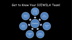 Get to Know Your ICEWILA Team! - Institution of Civil Engineers