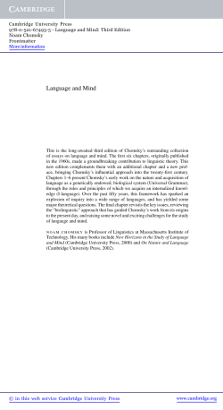 Language and Mind - Assets - Cambridge University Press