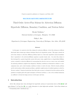 Third-Order Active-Flux Scheme for Advection Diffusion: Hyperbolic