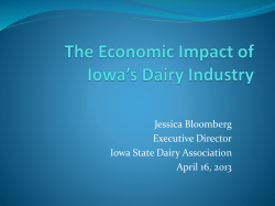 Handout: PPT Presentation - Iowa Food Protection Task Force