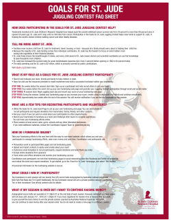 goals for st. jude - St. Jude Children`s Research Hospital