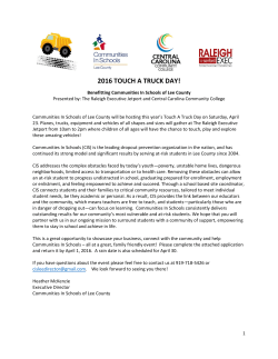 2016 touch a truck day! - Communities In Schools of Lee County