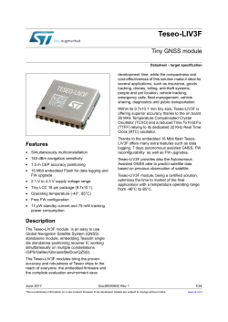 Tiny GNSS module - STMicroelectronics