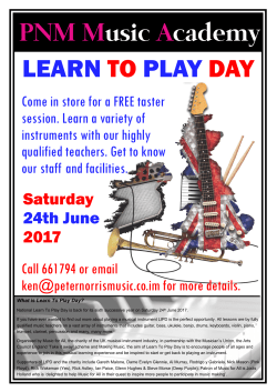 Learn to Play Day 2017