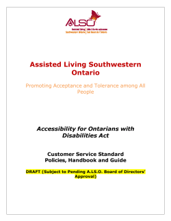 also aoda customer service plan - Assisted Living Southwestern