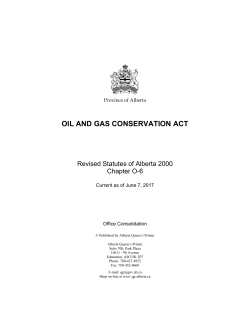 Oil and Gas Conservation Act