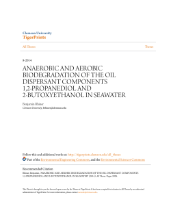 anaerobic and aerobic biodegradation of the oil