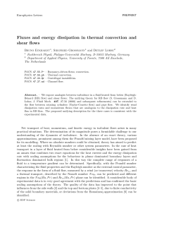Fluxes and energy dissipation in thermal convection and