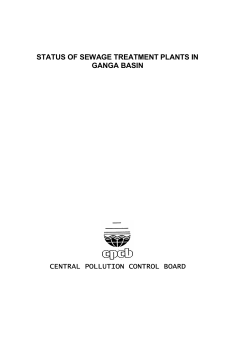 status of sewage treatment plants in ganga basin central pollution