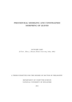 Procedural Modeling and Constrained Morphing of Leaves