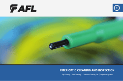 fiber optic cleaning and inspection