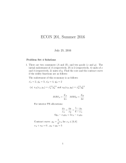 ECON 201, Summer 2016