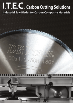 Industrial Saw Blades for Carbon Composite Materials