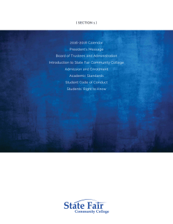 SECTION 1 - State Fair Community College