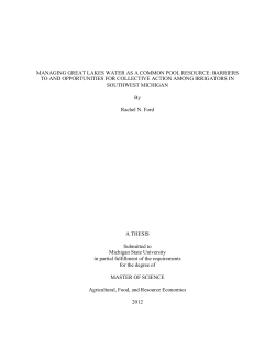 managing great lakes water as a common pool resource