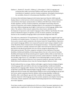 Stephanie Perry Kjellmer, L., Hedvall, &Aring;., Fernell, E., Gillberg, C