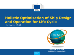 Holistic Optimisation of Ship Design and Operation for Life Cycle