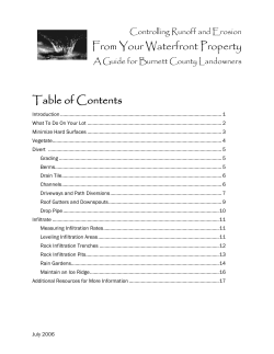 From Your Waterfront Property Table of Contents