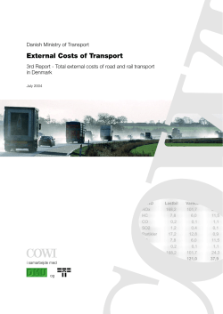 External Costs of Transport