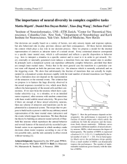 The importance of neural diversity in complex cognitive tasks