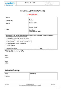 QA55 ESOL E3 ILP - Medway Adult Education