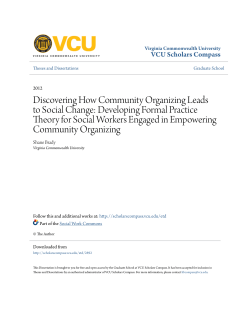 Developing Formal Practice Theory for Social Workers Engaged
