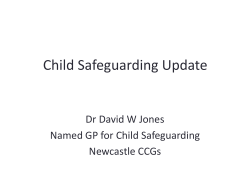 Safeguarding Update