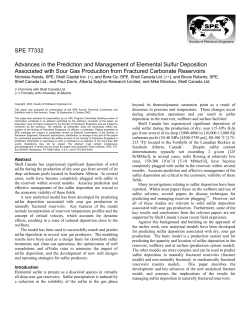 Advances in the Prediction and Management of Elemental Sulfur