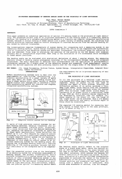 IN-PROCESS MEASUREMENT OF BENDING ANGLES BASED ON