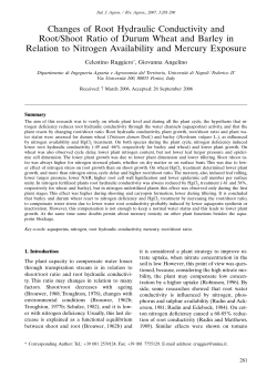 Italian Journal 2007 n. 3 - Italian Journal of Agronomy