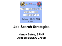 Job Search Strategy Presentation