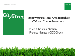 The Climate initiative GO2Green * Green common sense