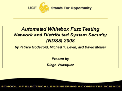 Automated Whitebox Fuzz Testing