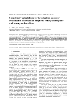 Spin density calculations for two electron