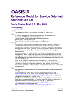 Service Oriented Architecture Reference Model