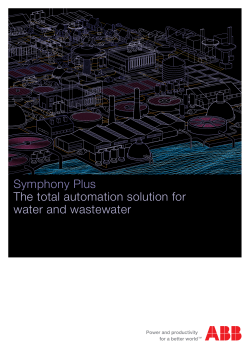 Symphony Plus The total automation solution for water