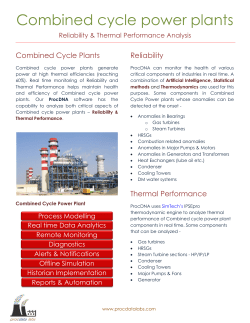 Combined cycle power plants