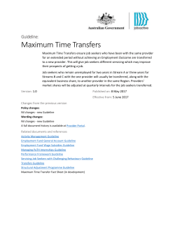 Guideline: Maximum Time Transfers