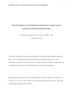 On the Advancement of Content-Specific Practical Measures