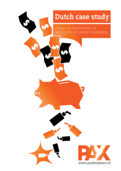 Dutch case study - Stop Explosive Investments