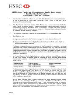 HSBC Existing Premier and Advance Account